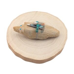 Native American Art Zuni Animal Fetish Carved Bears Handmade Collectible Totem**